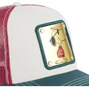 capslab-peanuts-snoopy-joe-cool-joe2-vit-rod-och-gron-truckerkeps