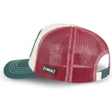 capslab-peanuts-snoopy-joe-cool-joe2-vit-rod-och-gron-truckerkeps