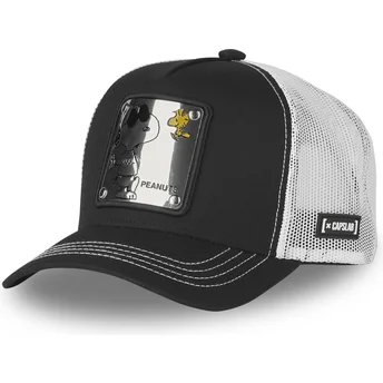 Czapka trucker czarno-biała Snoopy Joe Cool NAW5 Peanuts od Capslab