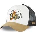 cappellino-trucker-beige-nero-e-marrone-fire-racer-fir-di-von-dutch