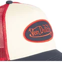 gorra-trucker-beige-roja-y-azul-marino-cla5-de-von-dutch