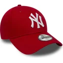 wyginieta-czapka-czerwona-z-regulacja-dla-dziecka-9forty-essential-new-york-yankees-mlb-new-era