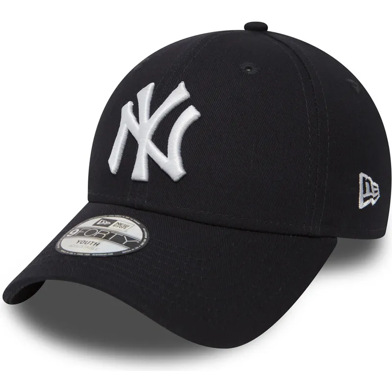 regulowana-granatowa-czapka-z-zakrzywionym-daszkiem-dla-dzieci-9forty-essential-new-york-yankees-mlb-od-new-era