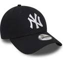new-era-new-york-yankees-mlb-9forty-essential-justerbar-morkebla-buet-kasket-til-dreng