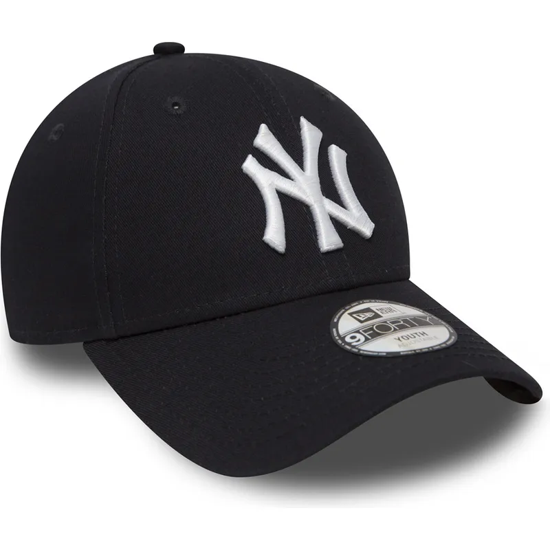 regulowana-granatowa-czapka-z-zakrzywionym-daszkiem-dla-dzieci-9forty-essential-new-york-yankees-mlb-od-new-era