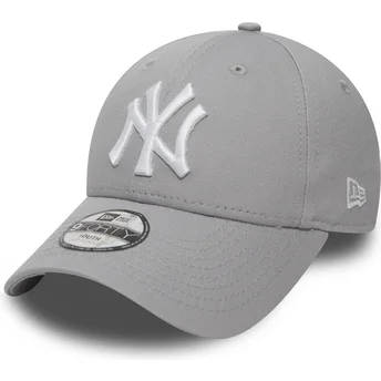New Era MLB New York Yankees 9FORTY Essential verstellbare graue Kinder-Kappe