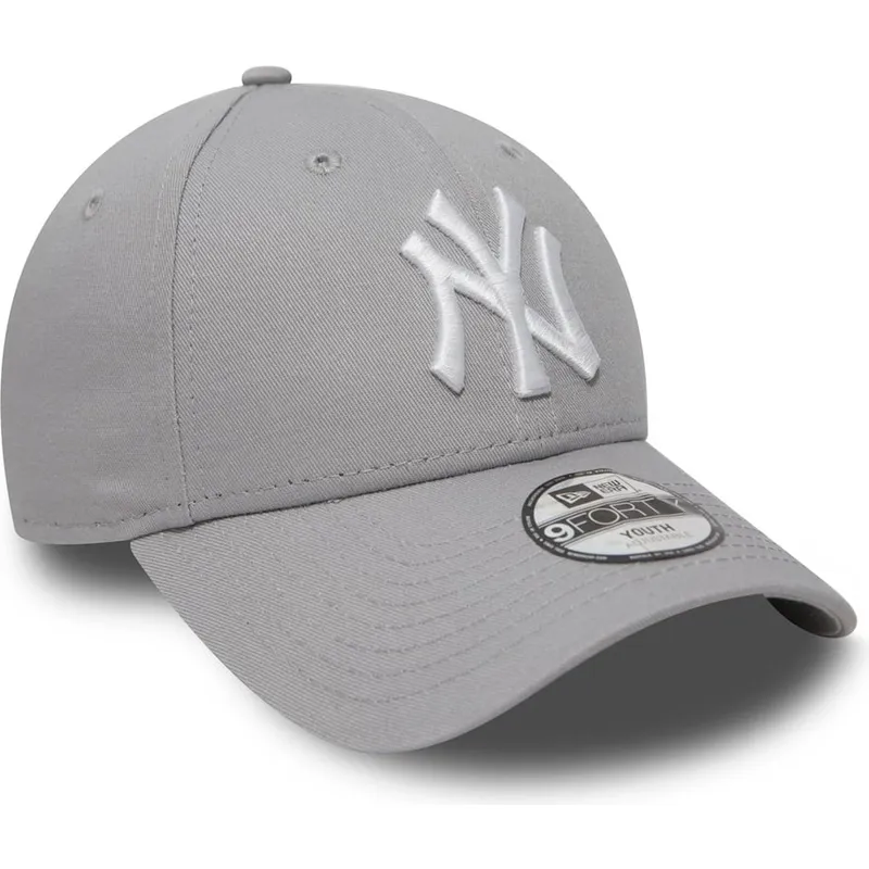szara-zakrzywiona-regulowana-czapka-dziecieca-9forty-essential-new-york-yankees-mlb-od-new-era