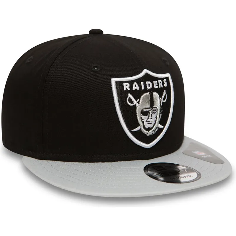 gra-platt-snapback-keps-9fifty-cotton-block-las-vegas-raiders-nfl-fran-new-era