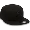 new-era-new-york-yankees-mlb-9fifty-black-on-black-svart-snapback-flat-keps