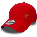 casquette-courbee-rouge-ajustable-9forty-flawless-logo-new-york-yankees-mlb-new-era