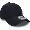 verstellbare-marineblaue-9forty-kappe-mit-gebogenem-schirm-und-makellosem-new-york-yankees-mlb-logo-von-new-era