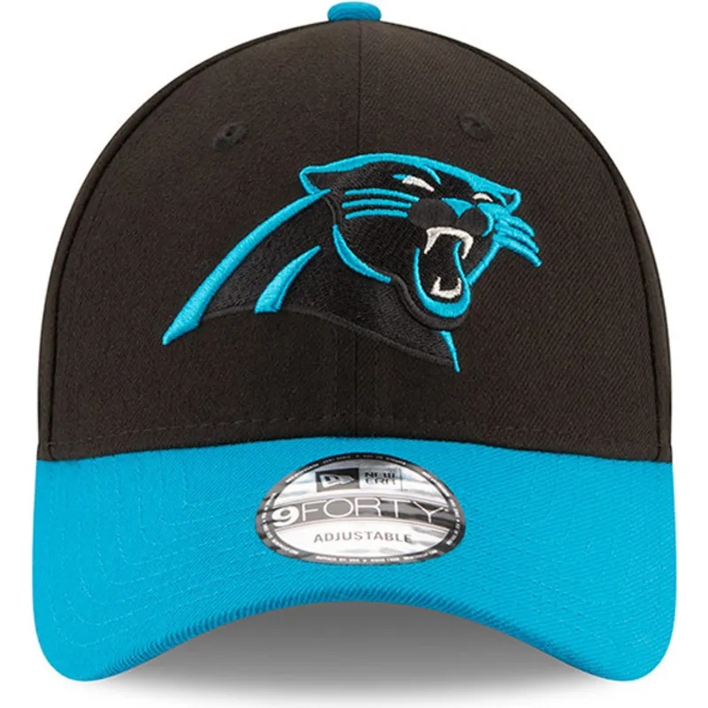 cappellino-curvo-nero-e-blu-regolabile-9forty-the-league-di-carolina-panthers-nfl-di-new-era