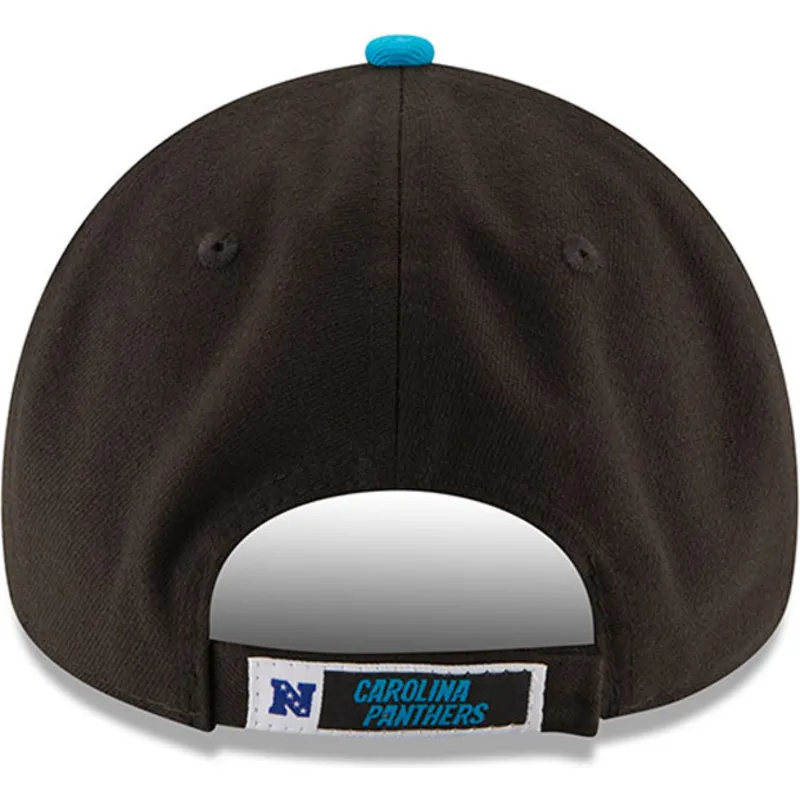 cappellino-curvo-nero-e-blu-regolabile-9forty-the-league-di-carolina-panthers-nfl-di-new-era
