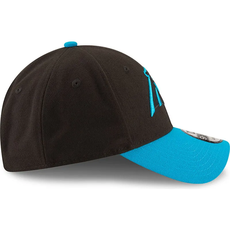 cappellino-curvo-nero-e-blu-regolabile-9forty-the-league-di-carolina-panthers-nfl-di-new-era