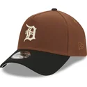 mutzen-gebogen-braun-snapback-9forty-a-frame-harvest-der-detroit-tigers-mlb-von-new-era