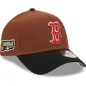 cappelli-curva-marrone-snapback-9forty-a-frame-harvest-dei-boston-red-sox-mlb-di-new-era