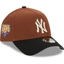 mutzen-gebogen-braun-snapback-9forty-a-frame-harvest-der-new-york-yankees-mlb-von-new-era