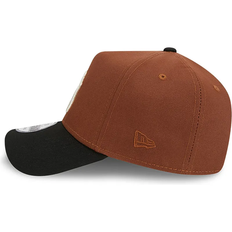 cappelli-curva-marrone-snapback-9forty-a-frame-harvest-dei-new-york-yankees-mlb-di-new-era