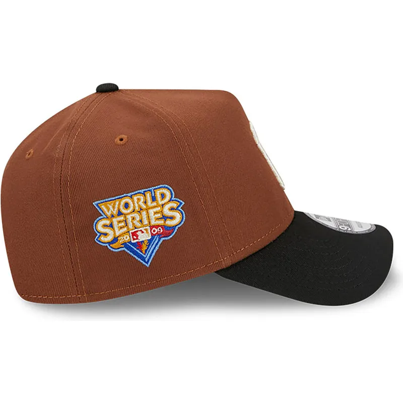 cappelli-curva-marrone-snapback-9forty-a-frame-harvest-dei-new-york-yankees-mlb-di-new-era
