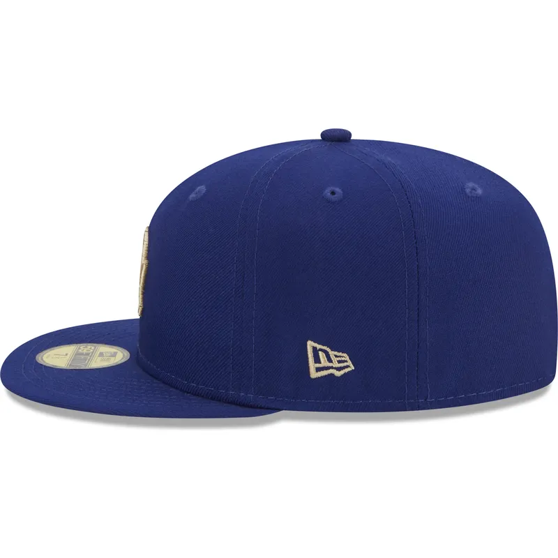mutzen-flach-blau-angepasst-59fifty-laurel-sidepatch-der-los-angeles-dodgers-mlb-von-new-era