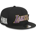 svart-platt-snapback-keps-9fifty-post-up-pin-los-angeles-lakers-nba-fran-new-era