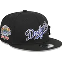 cappello-piatto-nero-snapback-9fifty-post-up-pin-dei-los-angeles-dodgers-mlb-di-new-era