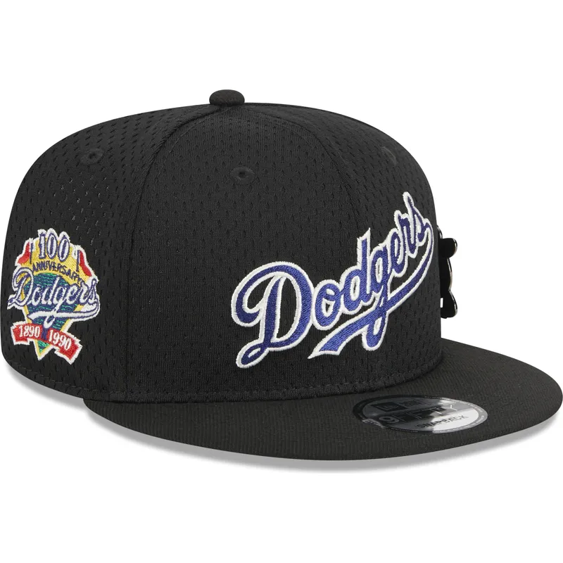 schwarze-flache-snapback-kappe-9fifty-post-up-pin-der-los-angeles-dodgers-mlb-von-new-era