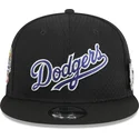 cappello-piatto-nero-snapback-9fifty-post-up-pin-dei-los-angeles-dodgers-mlb-di-new-era
