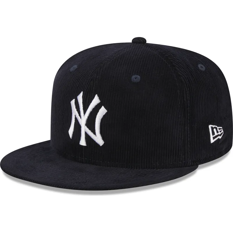 mutzen-flach-marineblau-angepasst-59fifty-throwback-cord-der-new-york-yankees-mlb-von-new-era