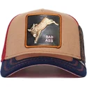 gorra-trucker-marron-y-azul-marino-burro-detention-seeker-ass-play-the-farm-de-goorin-bros