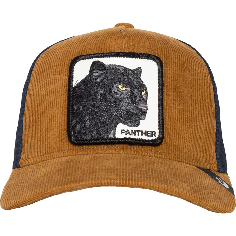 cappellino-trucker-marrone-e-blu-marino-pantera-panther-panthuroy-corduroy-the-farm-di-goorin-bros