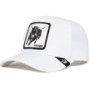 weisse-trucker-kappe-stier-raging-platinum-rage-the-farm-von-goorin-bros