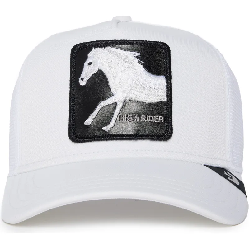 cappellino-trucker-bianco-cavallo-platinum-high-the-farm-di-goorin-bros