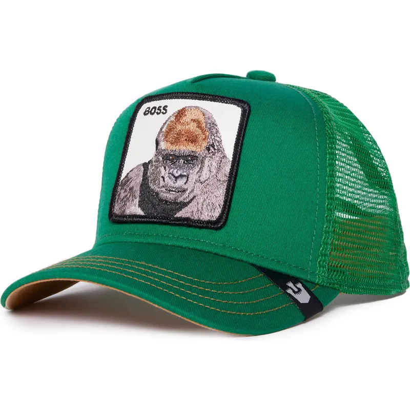 berretto-trucker-verde-per-bambino-gorilla-boss-shot-caller-the-farm-di-goorin-bros