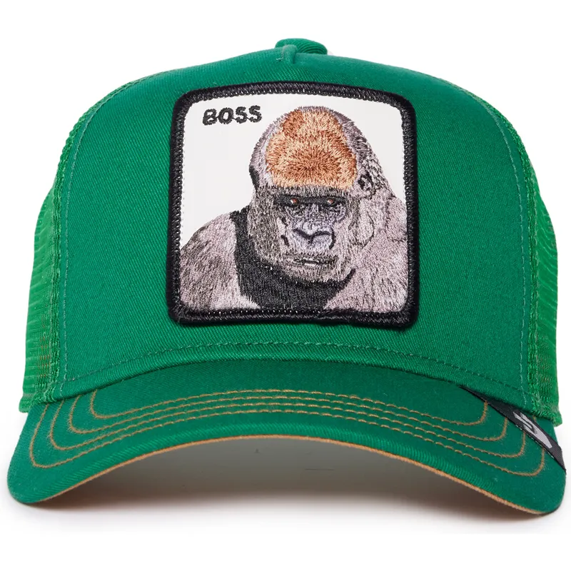 berretto-trucker-verde-per-bambino-gorilla-boss-shot-caller-the-farm-di-goorin-bros
