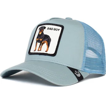 Gorra trucker azul perro rottweiler Bad Boy Truckin The Farm de Goorin Bros.