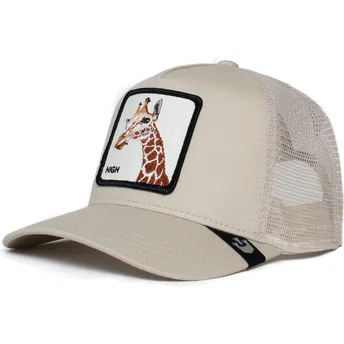 Gorra trucker beige giraffa High Truckin The Farm di Goorin Bros.