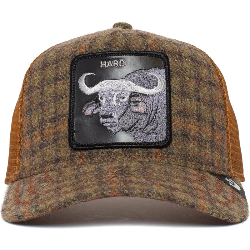 braune-trucker-kappe-buffel-hard-hardwood-the-farm-von-goorin-bros