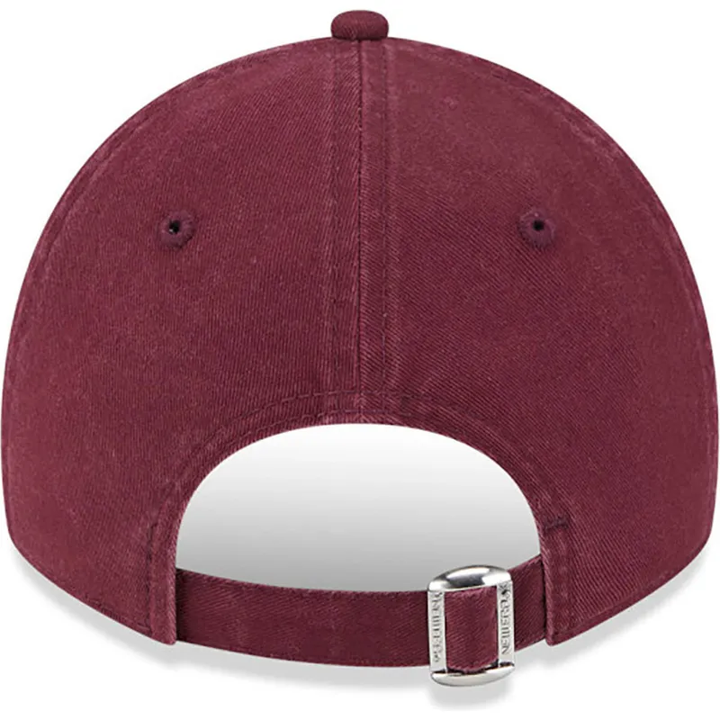 cappelli-curva-rosso-cinghia-regolabile-granate-9twenty-league-essential-dei-los-angeles-dodgers-mlb-di-new-era