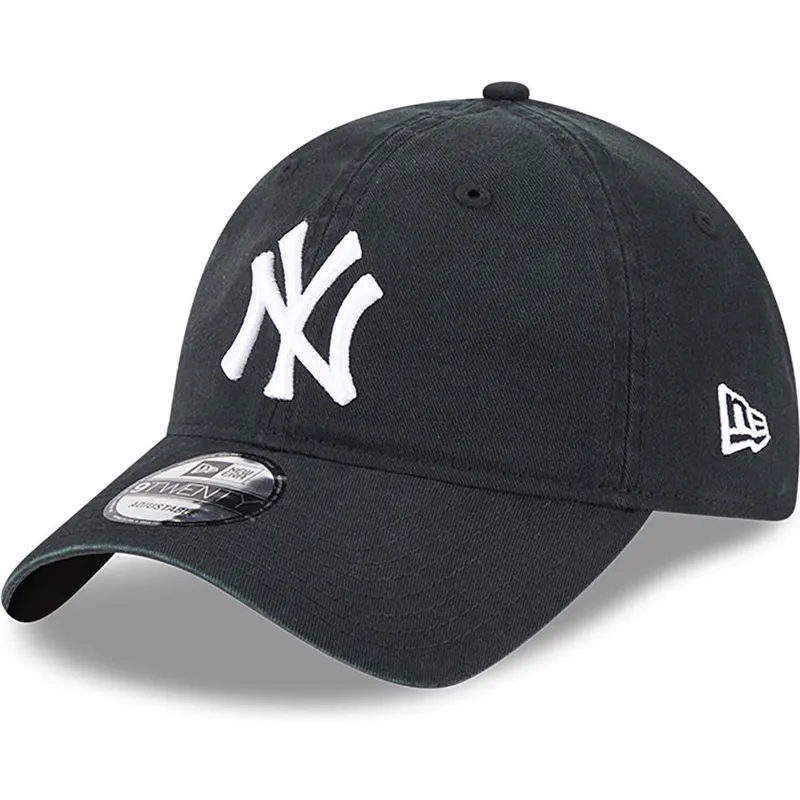 cappelli-curva-nero-cinghia-regolabile-9twenty-league-essential-dei-new-york-yankees-mlb-di-new-era