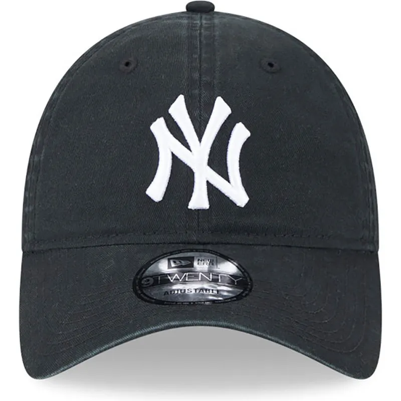 cappelli-curva-nero-cinghia-regolabile-9twenty-league-essential-dei-new-york-yankees-mlb-di-new-era