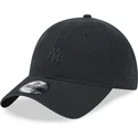 berretto-curvo-nero-regolabile-con-logo-nero-9twenty-mini-logo-dei-new-york-yankees-mlb-di-new-era