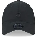 berretto-curvo-nero-regolabile-con-logo-nero-9twenty-mini-logo-dei-new-york-yankees-mlb-di-new-era