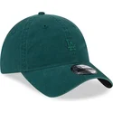 cappello-curvo-verde-regolabile-con-logo-verde-9twenty-mini-logo-dei-los-angeles-dodgers-mlb-di-new-era