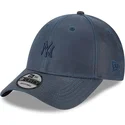 cappelli-curva-blu-marino-cinghia-regolabile-9forty-millerain-dei-new-york-yankees-mlb-di-new-era