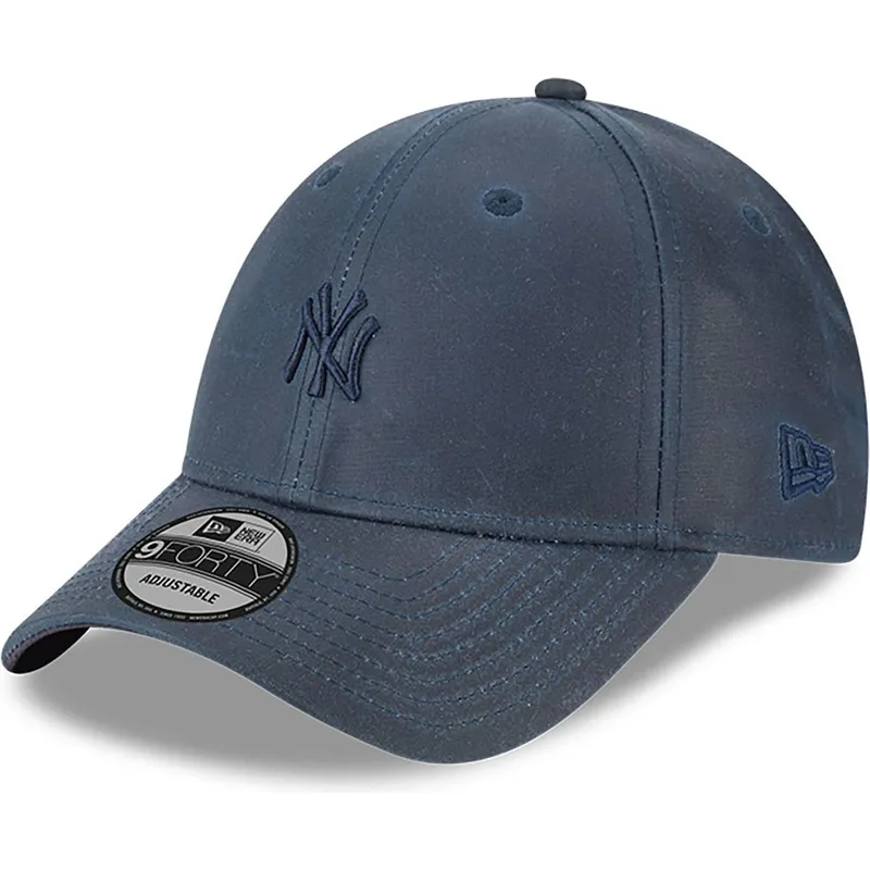 cappelli-curva-blu-marino-cinghia-regolabile-9forty-millerain-dei-new-york-yankees-mlb-di-new-era