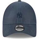cappelli-curva-blu-marino-cinghia-regolabile-9forty-millerain-dei-new-york-yankees-mlb-di-new-era