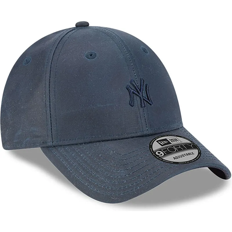 mutzen-gebogen-marineblau-verstellbares-band-9forty-millerain-der-new-york-yankees-mlb-von-new-era