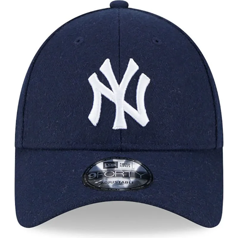 mutzen-gebogen-marineblau-verstellbares-band-9forty-essential-melton-wool-der-new-york-yankees-mlb-von-new-era mutzen-gebogen-marineblau-verstellbares-band-9forty-essential-melton-wool-der-new-york-yankees-mlb-von-new-era