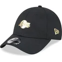 gorra-curva-negra-ajustable-9forty-pin-de-los-angeles-lakers-nba-de-new-era